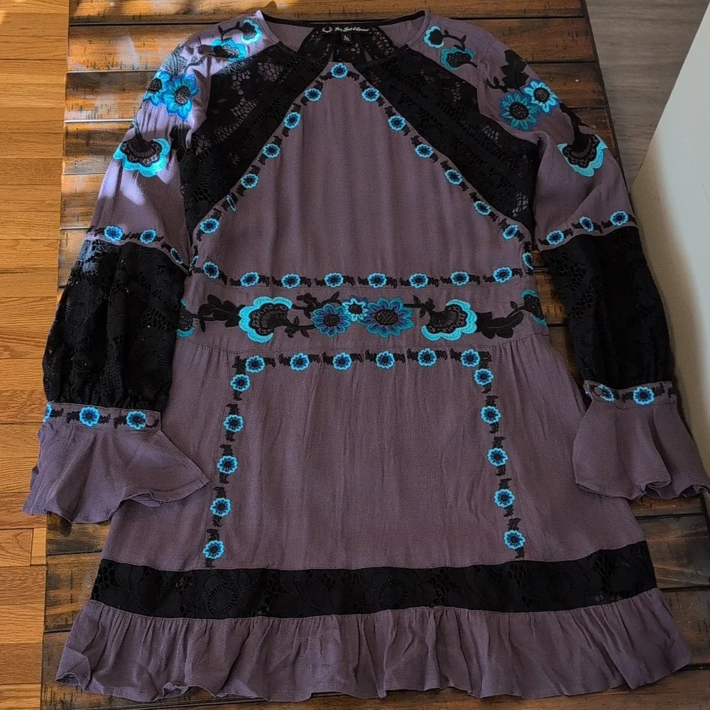 For Love And Lemons Cecelia Mini Dress Long Sleeve - Picture 3 of 8